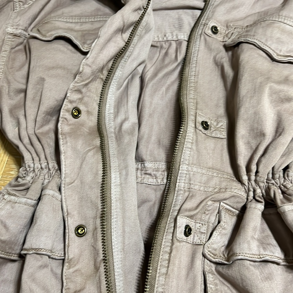 Free people X We the free Women's Purple Utility Jacket size L NWOT - Picture 10 of 13